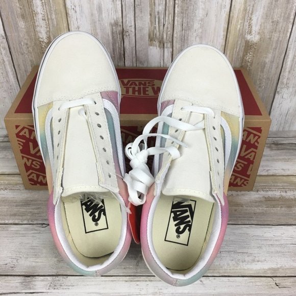 🍭Vans Old Skool Aura Shift Multi True White WMNS - Picture 6 of 12